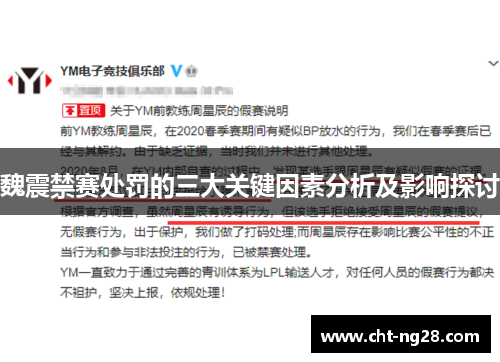 魏震禁赛处罚的三大关键因素分析及影响探讨